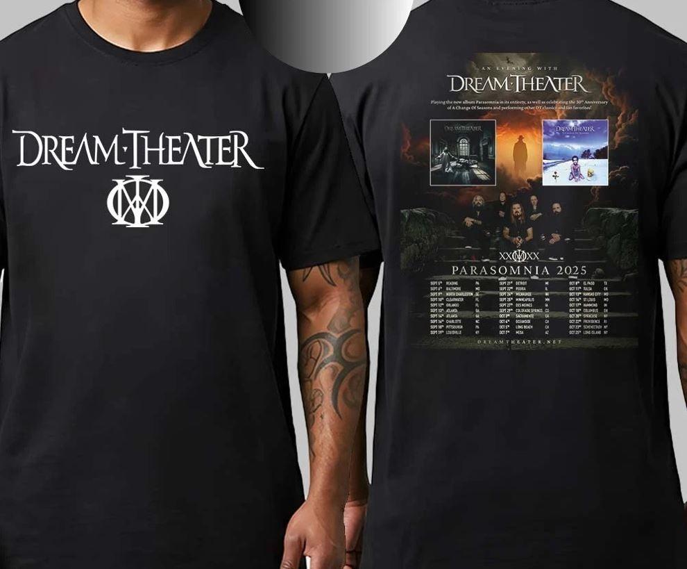 Dream Theater Parasomnia Tour 2025 Celebrate 30th Anniversary TShirt Unisex T-Shirt M