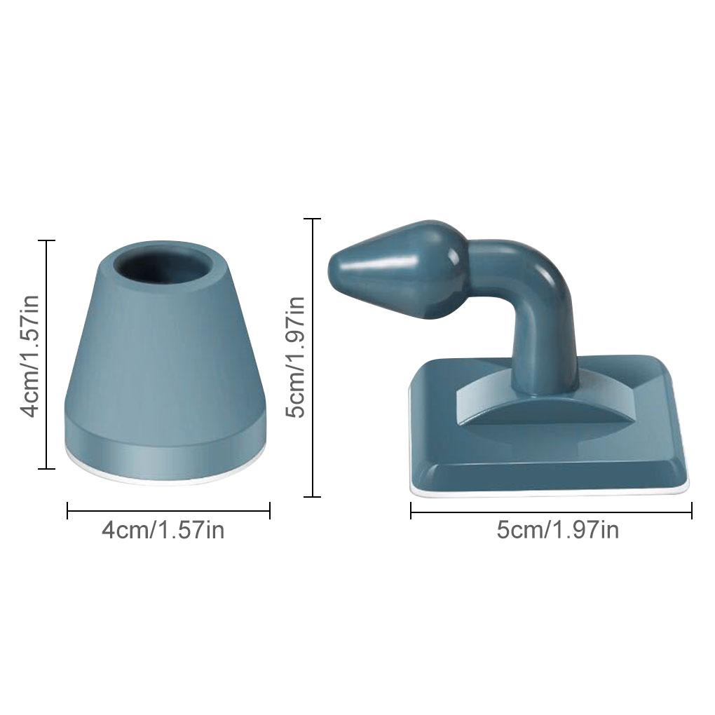 Punch-free Silicone Door Stopper Doorstop Floor Wall Anti-collision Protective Pad