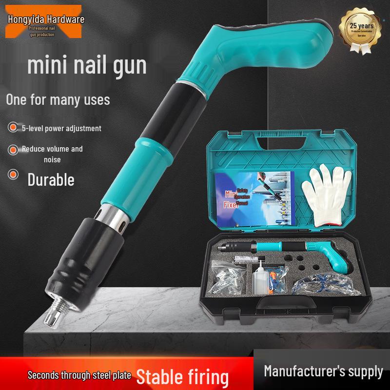 Green Silent Mini Ceiling Nail Gun Tool