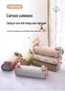 Pure Cotton Cartoon Buckwheat Pillow - Breathable, Sweat-Absorbent, Herbal Core, Removable & Washable Cover, Ideal for Kids & Students.