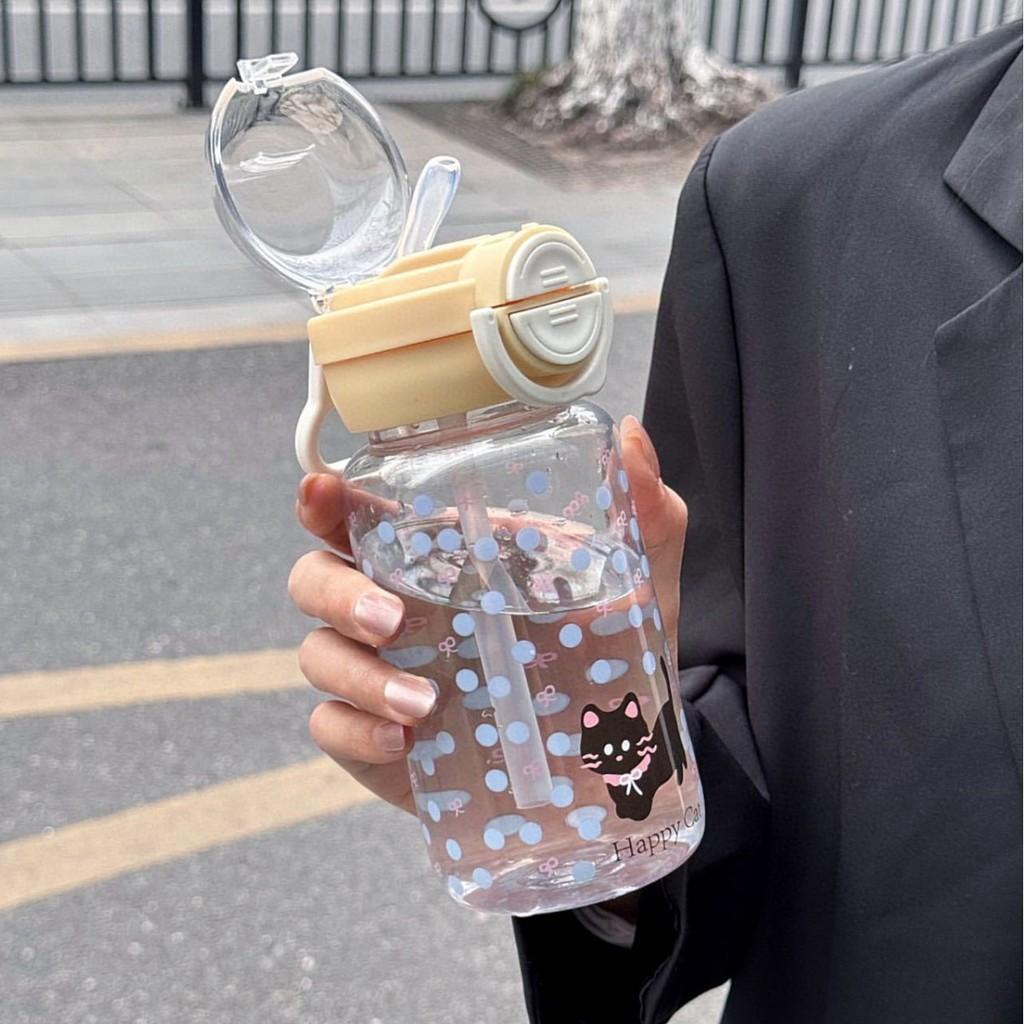 Plastic Double Drink Cup With Cartoon Pattern For Office And Home Use