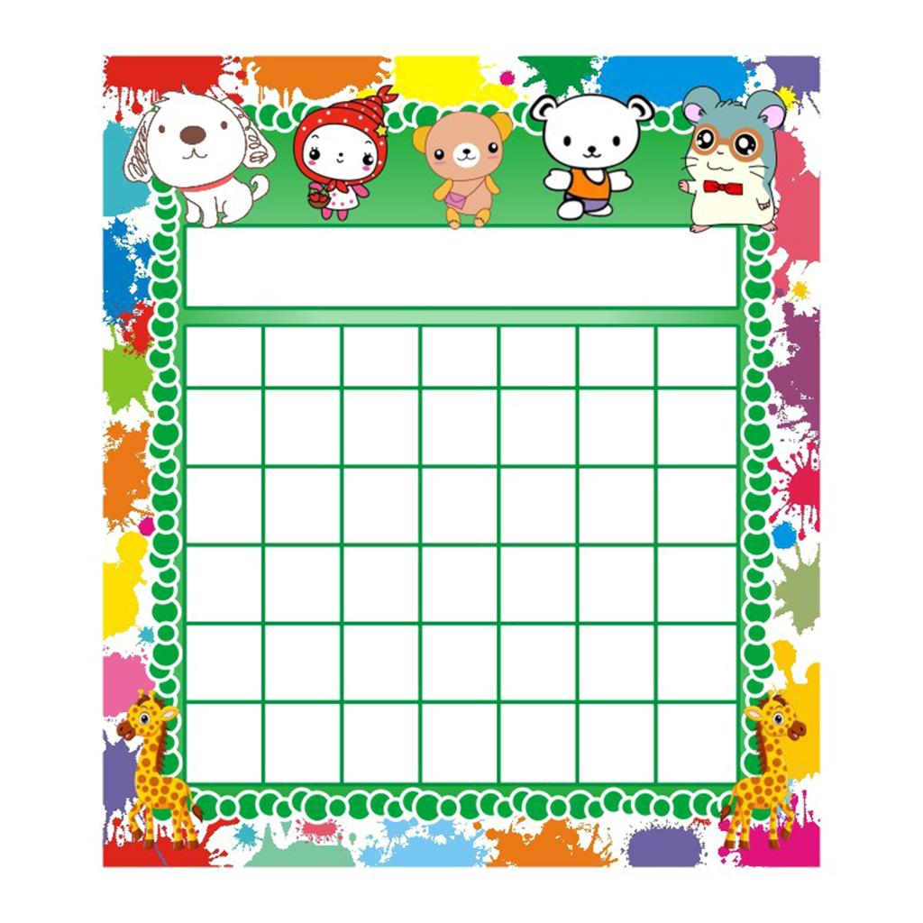 50 Pieces Classroom Incentive Chart Animal Designs Positive Behavior Reward Board for Classroom Student Teacher Family