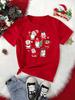 Funny Christmas Animal Owl Penguin Print Women T Shirt Short Sleeve O Neck Women Tshirt Ladies Tee Shirt Top Clothes Camisetas