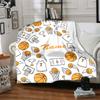 Custom Name basketball Theme Printed Blanket - Perfect for Couch, Bed, Travel & Outdoor Use | Machine Washable, Cozy & Durable.