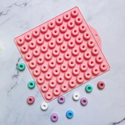 1Pc 64Cavities Mini Doughnut Silicone Molds Diy Chocolate Candy Mold For Muffin Jelly Gummy Hard Candies Baking Mould