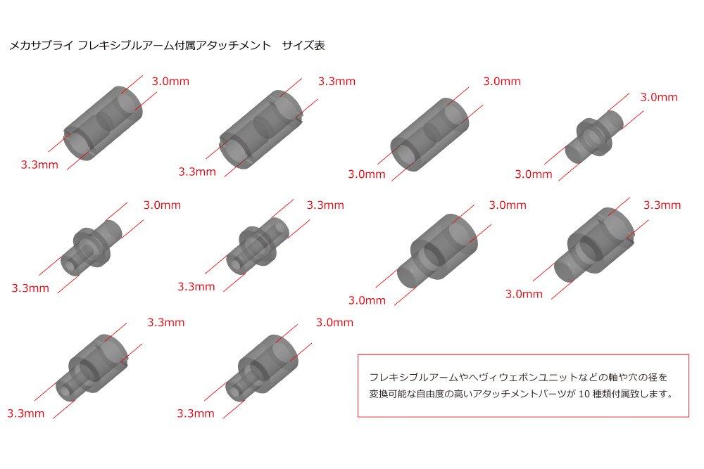 KOTOBUKIYA M.S.G Modeling Support Goods Mecha Supply 02 Flexible Arm B (Total Length: Approx. 104mm) Non-Scale Plastic Model