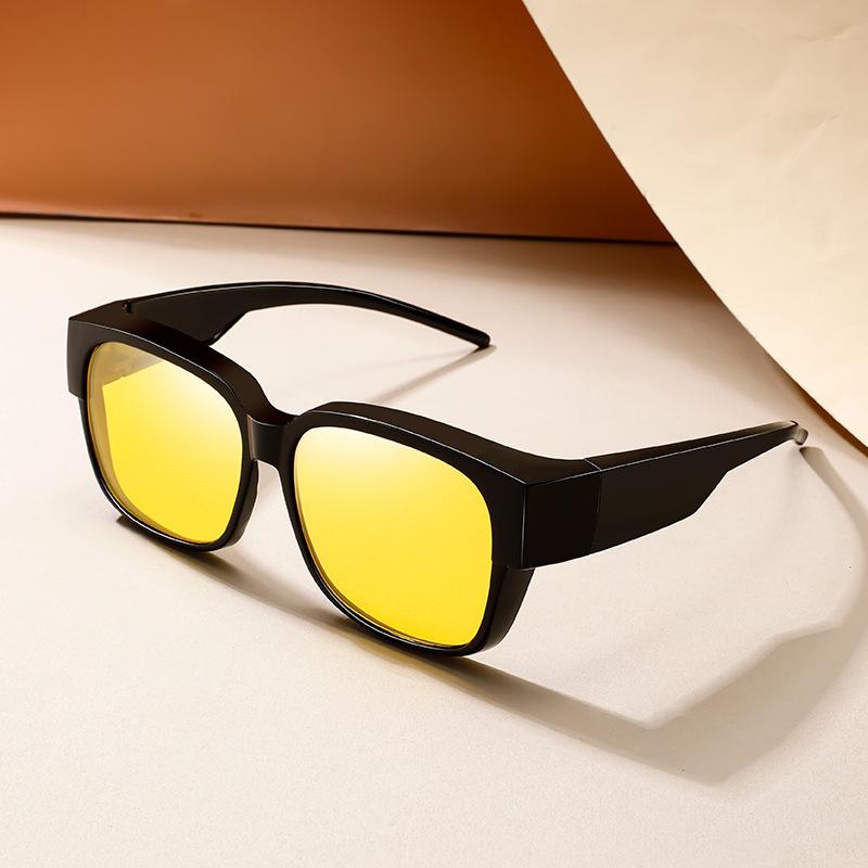 Non-polarized Men Women Vintage Square Sunglasses Unisex Wear Over Eyewear Outdoor Travel Fit Over Sun Glasses for Sports