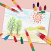 1/3/6/12pcs Building Blocks Crayon Painting Pens 12Colors School Office Birthday Party Gift Kindergarten Carnival Gifts TMZ