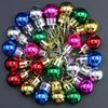 (24pcs/pack) 20mm Mini Color Christmas Ball Electroplating Bright Light Balls New Year Party Decoration Atmosphere Photo Pendant