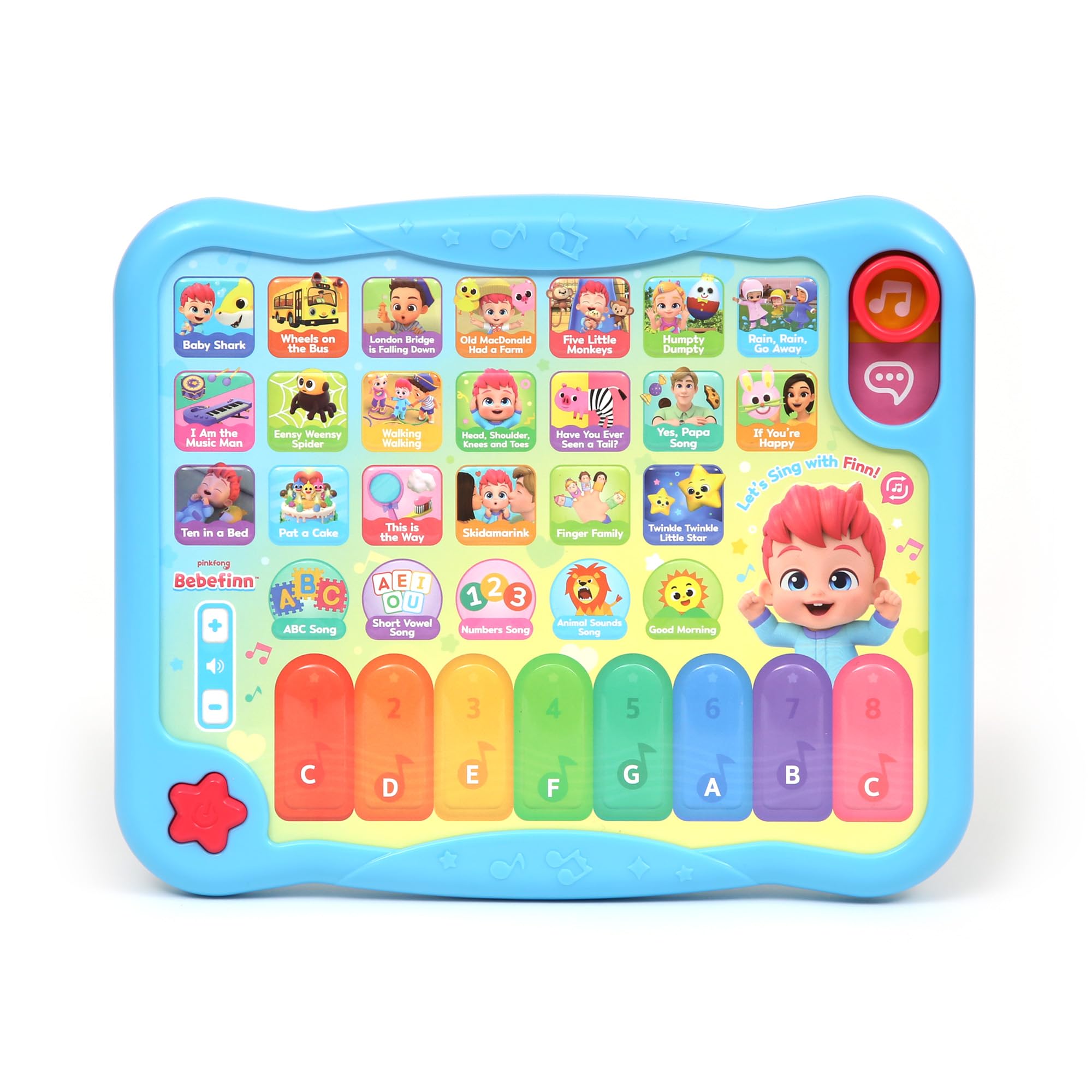 

Bebefinn English Educational Tablet, Music and ABC Learning, with Colorful Piano Keys, Educational Toy for Toddlers