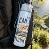 1PC Cat Can Move Mountains Quote Print 750ml Color Plastic Sports Water Bottle Leakproof Flip Straw Lid Suitable for Sports Office Home Use