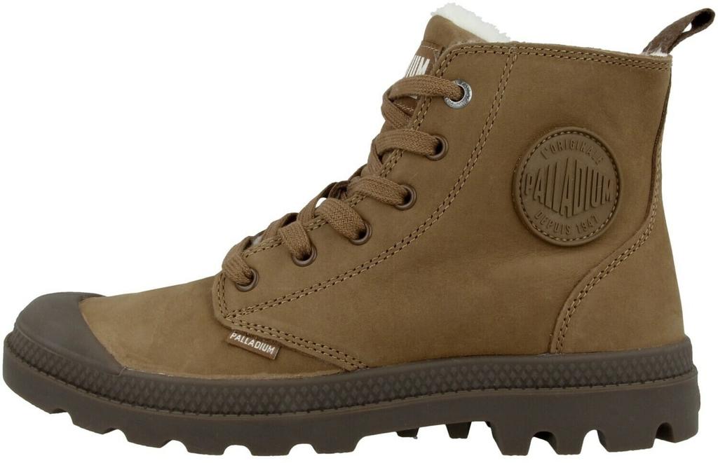 Ботинки Palladium Pampa HI ZIP WL на подкладке коричневые 0598