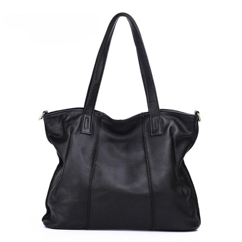 

Bag Women S Bag Large Capacity Leather Tote Bag Shoulder Large Bag Handbag Tide чорний