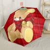 Colorful Butterfly Bear With Roses Outdoor Automatic Umbrella Folding Umbrella With 8 Ribs Durable Plastic Iron Perfect For Outdoor Adventures Stylish
