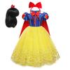 Vestido de Princesa Blancanieves para Niñas con Capa Disfraz Cosplay de Hada para Niños Fiesta de Cumpleaños Carnaval Ropa Disfraz de Halloween