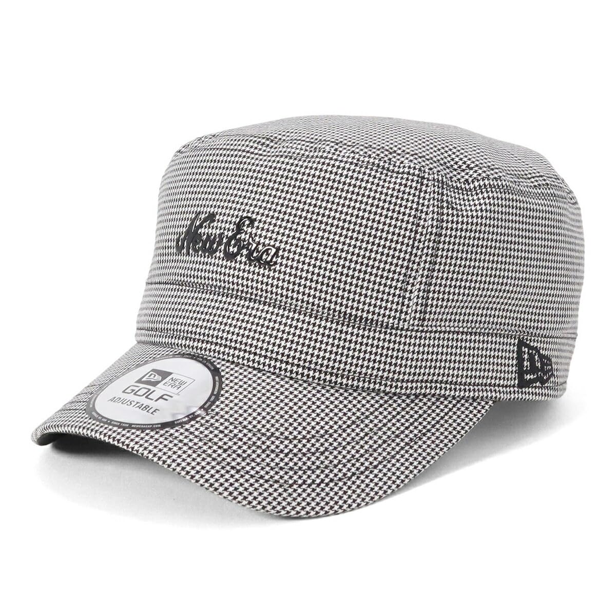 

New Era Golf Work Cotton Free Size GF WM01 HOUNDTOOTH BLK 251 14391256 NER36G4757 Cap, Houndstooth, White/Black,