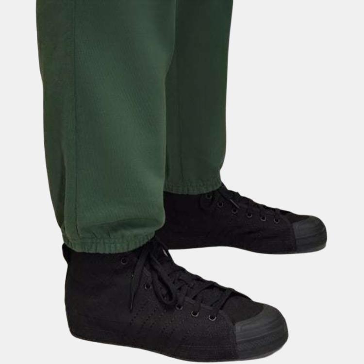 Y-3 Solid Color Drawstring Cuffed Knit Joggers Men bottoms Oxidized-Green JM7866