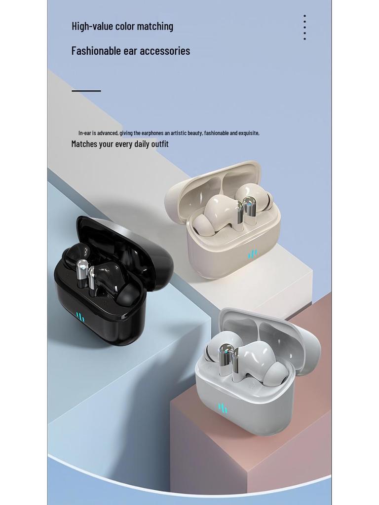 In-Ear Bluetooth Earphones with ENC Noise Reduction, Dual Mic, Waterproof Design, and Long Battery Life