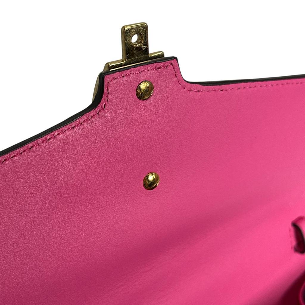 GUCCI 2WAY bag Silvi Handbag pink Women 431665 Used