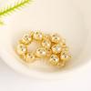 18K Gold Plated Colorfast Round Magnetic Ball Clasp for DIY Bracelet and Necklace Jewelry