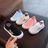 Size 20-31 Children Shoes Spring Autumn Kids Sneakers Soft Breathable Mesh Boys Slip-on Shoes Patchwork Color Girls Shoes