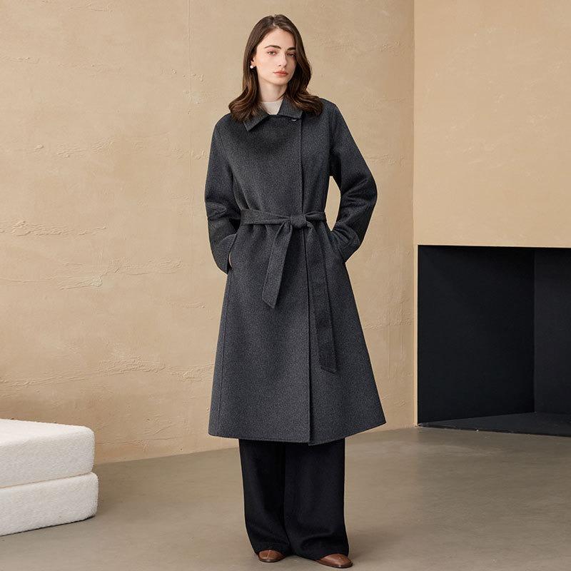 Autumn and Winter CEID Coat Double-sided Cashmere One-button Classic Temperament Woolen Coat Cashmere Coat Women