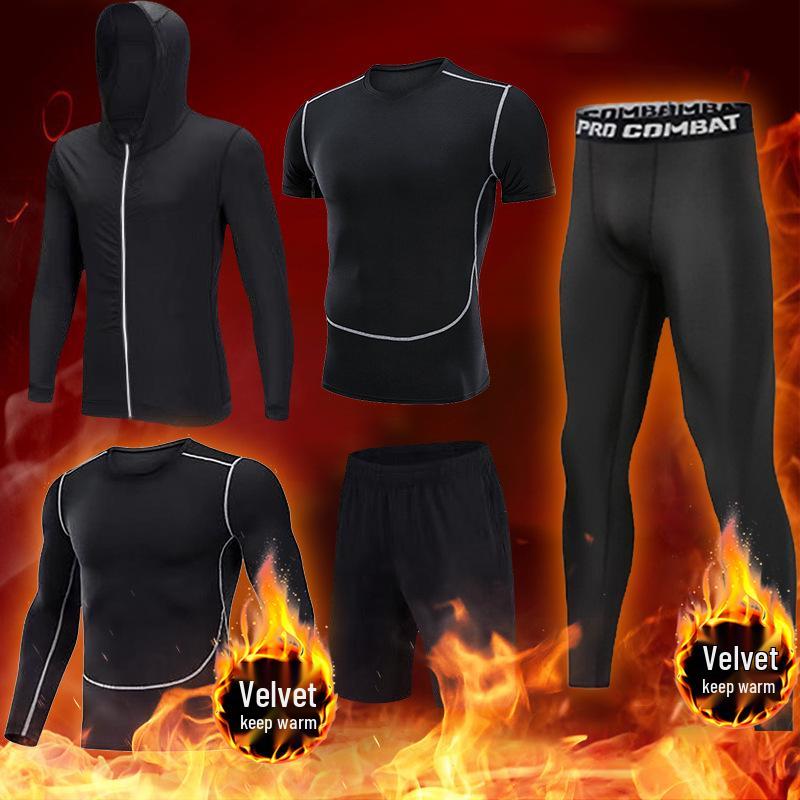 Men's High Elasticity Winter Running Base Layer Suit