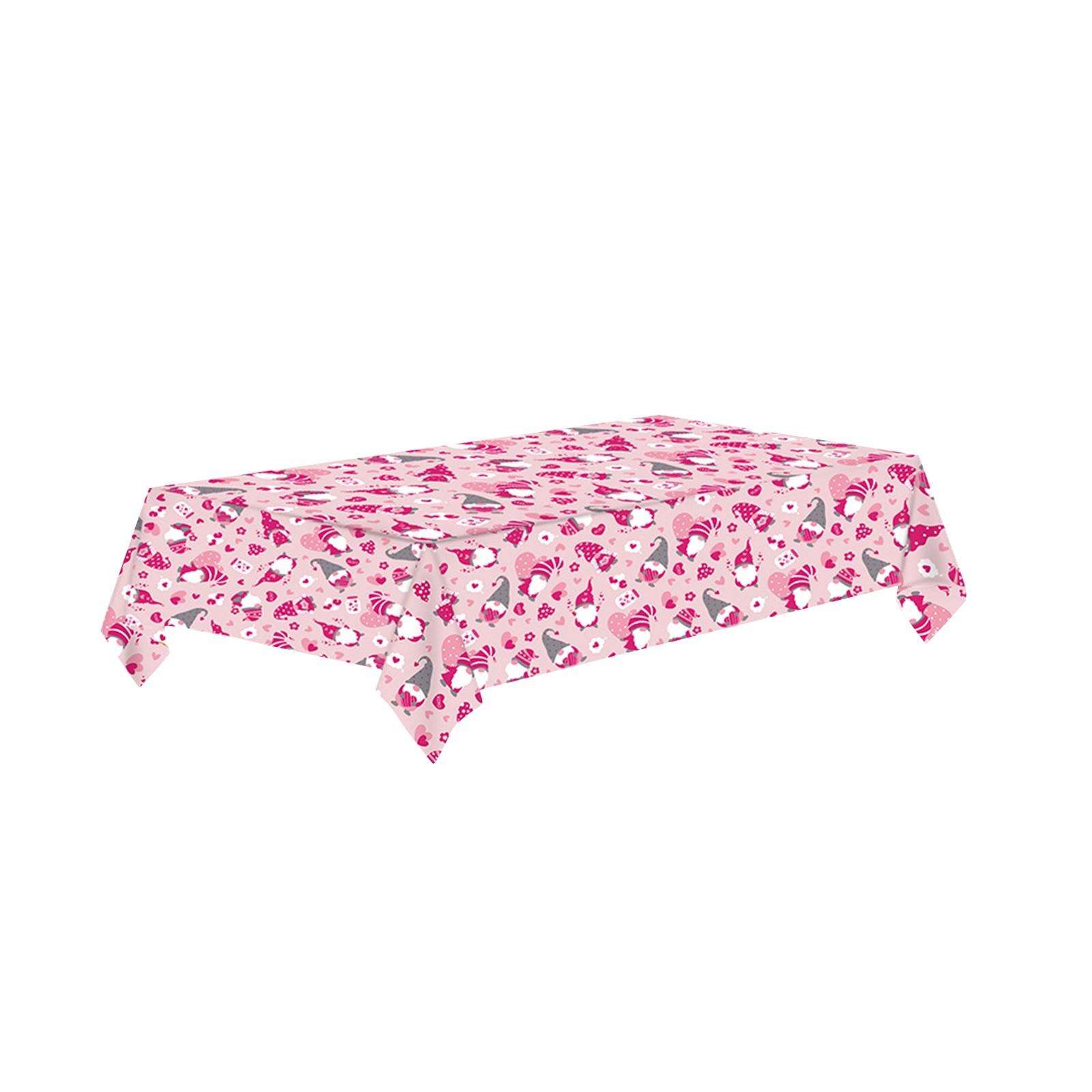 

День святого Валентина Любовь Печать Одноразовая Скатерть Праздничное Украшение Вечеринки One Size розовый