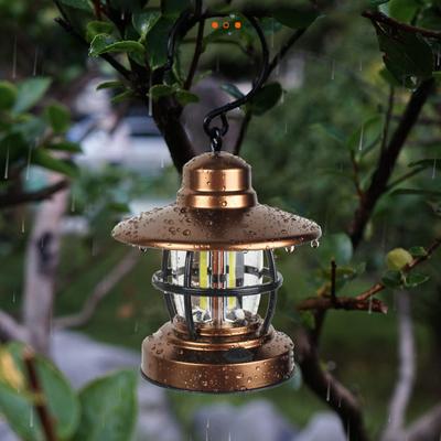 Portable Retro  Waterproof Outdoor LED Battery Power COB Classic Emergency Light Garden Camping Lamp Outdoor Lighting