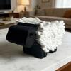 Suporte de Cotonetes de Ovelha Fofa Divertido Decorativo Suporte de Cotonetes Fofo Organizador de Cotonetes para Mesa de Cabeceira Mesa de Escritório Penteadeira