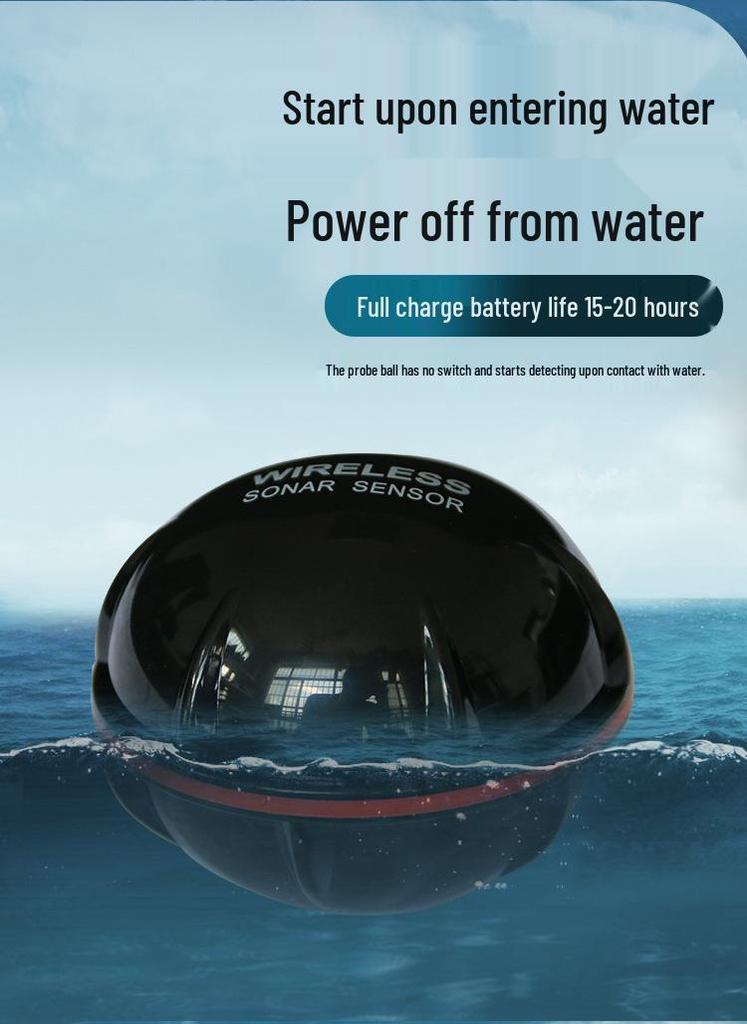 Kabelloser HD-Unterwasser-Sonar-Fischfinder - Mit Mobiltelefon kompatibler Ultraschall-Fischdetektor