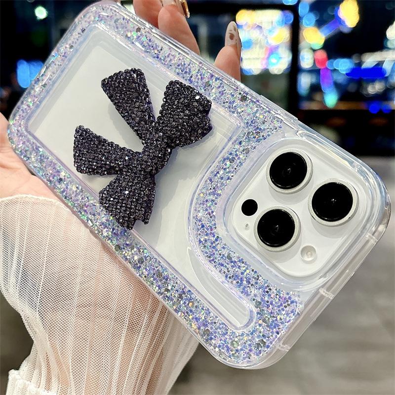 Glitter Diamond Bowknot Phone Case for Motorola G73, G35, G84, G34, E22