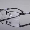 Men's Half-Rim Anti-Fatigue Prescription Glasses - Anti-Radiation Protective Eyewear for Myopia