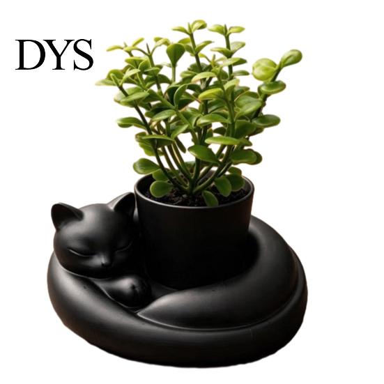 Art Collectible Planter 3D Printed Succulents Planter, Creative Mini Flower Pot with Artistic Sculptural Design, Tabletop Decorative Small Desk Decor