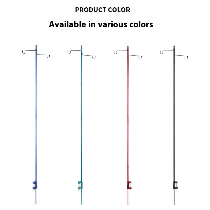 1Set Camping Lantern Stand Detachable Aluminium Alloy Light Hangers Lighting Lantern Holder Outdoor Hiking Fishing Equipment