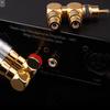 Gold Plated 1 Male To 2RCA Female Splitter Adapter Video Sound Two Way Connector Splitter Connector for Speaker
