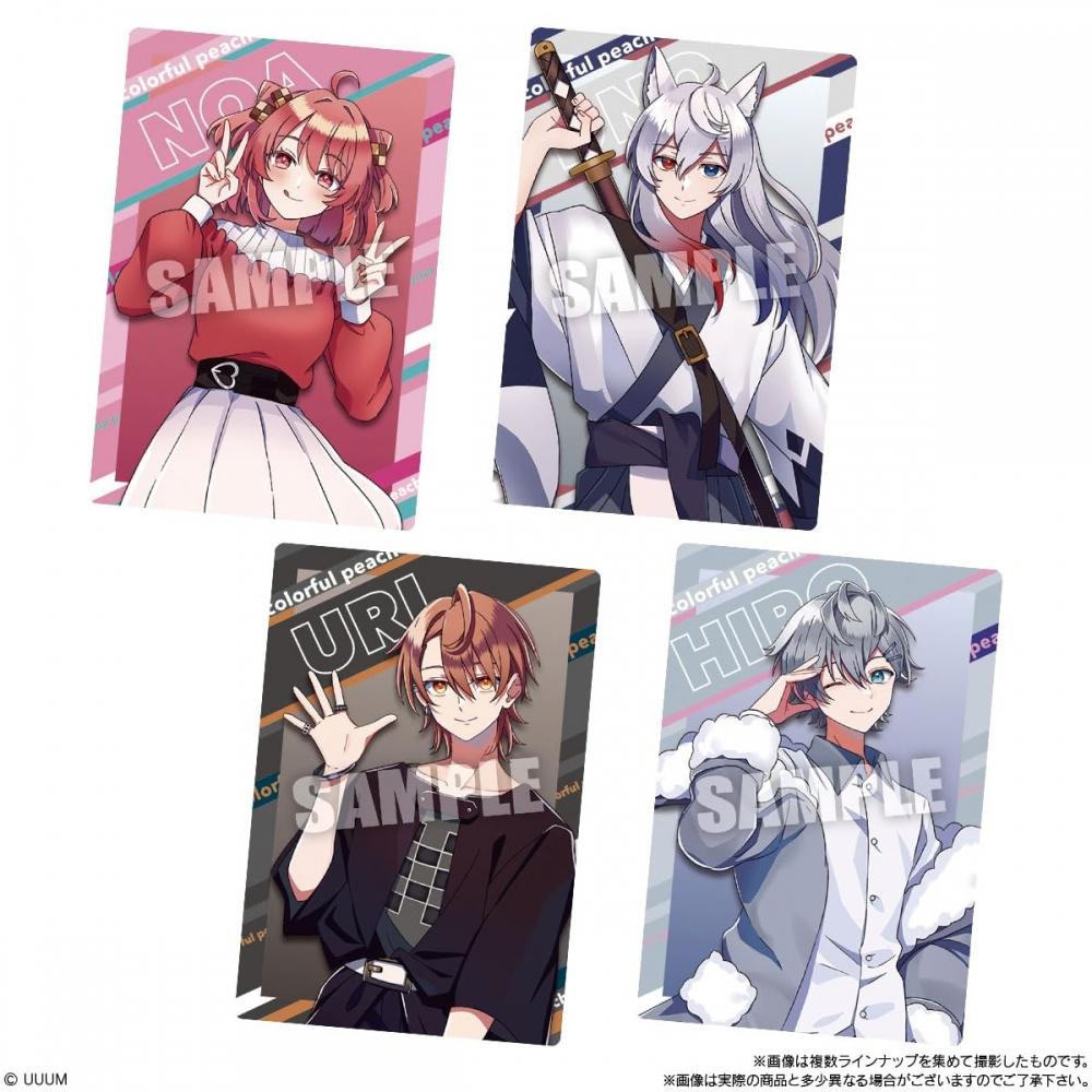 Bandai Bunte Pfirsichwaffeln (20 Teile) SüßigkeitenspielzeugWaffeln (gebackene Süßigkeiten) (Buntes Pfirsich-Karapichi)