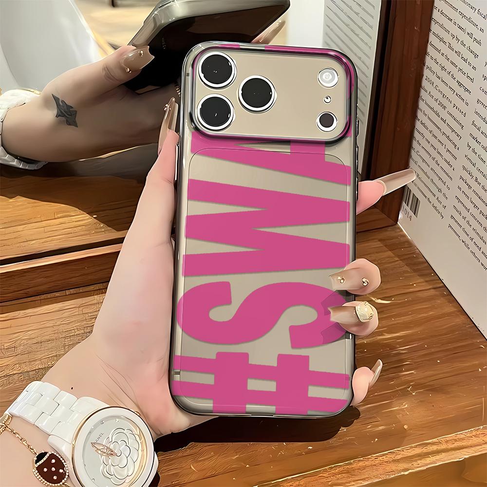 Rose Swag Letters Phone Case For Iphone 17 Air 16 15 14 Pro 13 12 11 Pro Max 16 Plus Shockproof Silicone Cover