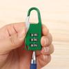 Code Baggage Lock of Gym Bags Padlock Password Locks 3 Digit Combination Lock Zipper Padlock