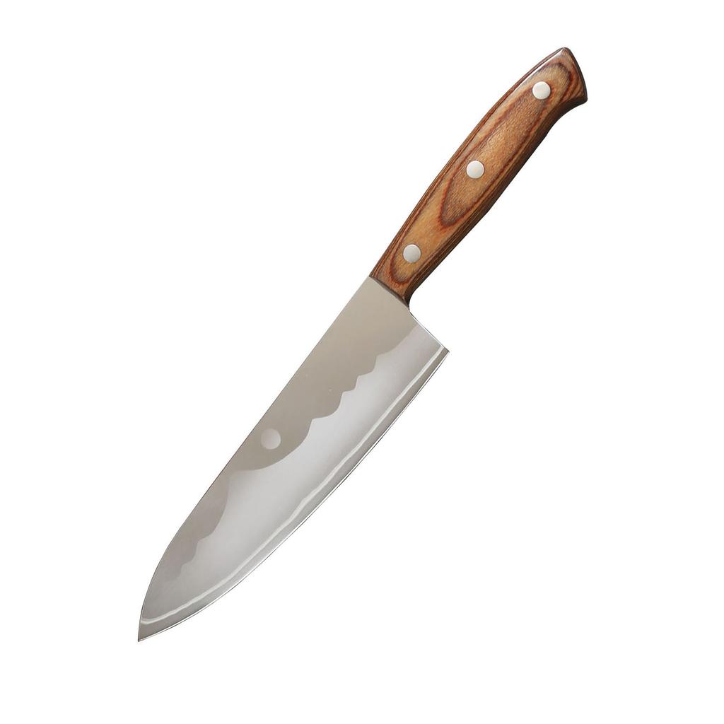 6.7 Inch Chef Knife Wood Handle 3 Layers Clad Steel 10Cr15CoMoV Blade Sharp Cleaver Slicing Japanese Kitchen Knife Cooking Tools