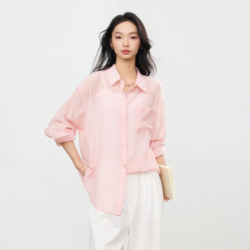 Elva' Island Women's Loose Long Sleeve Casual Shirt