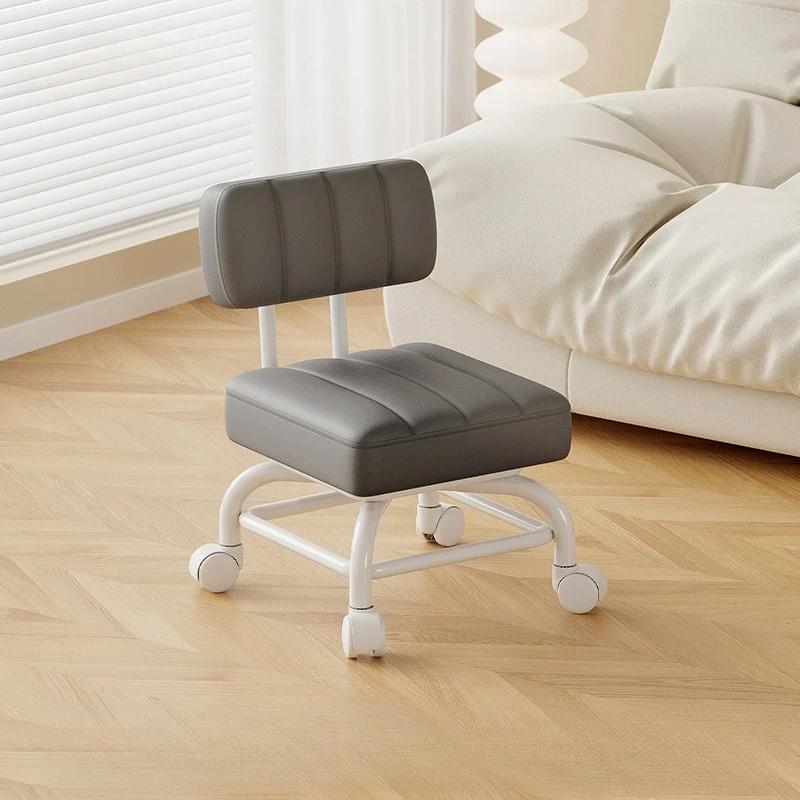 Маленький табурет Спинка Универсальное колесо Мягкий табурет Детский диван Кофейный столик Маленький стул Шкив Низкий табурет Портативный табурет 10490₽