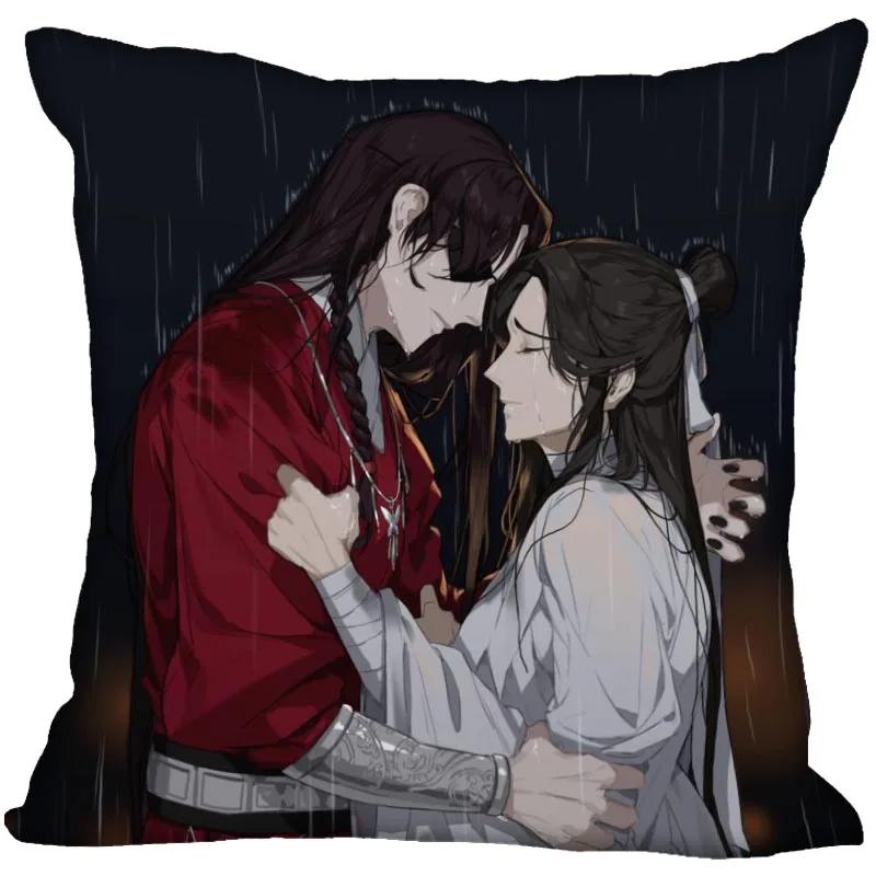 New Arrival Tian Guan Ci Fu Pillow Cover Bedroom Home Wedding Decorative Pillowcase Square Zipper Pillow Cases Soft No Fade 0913