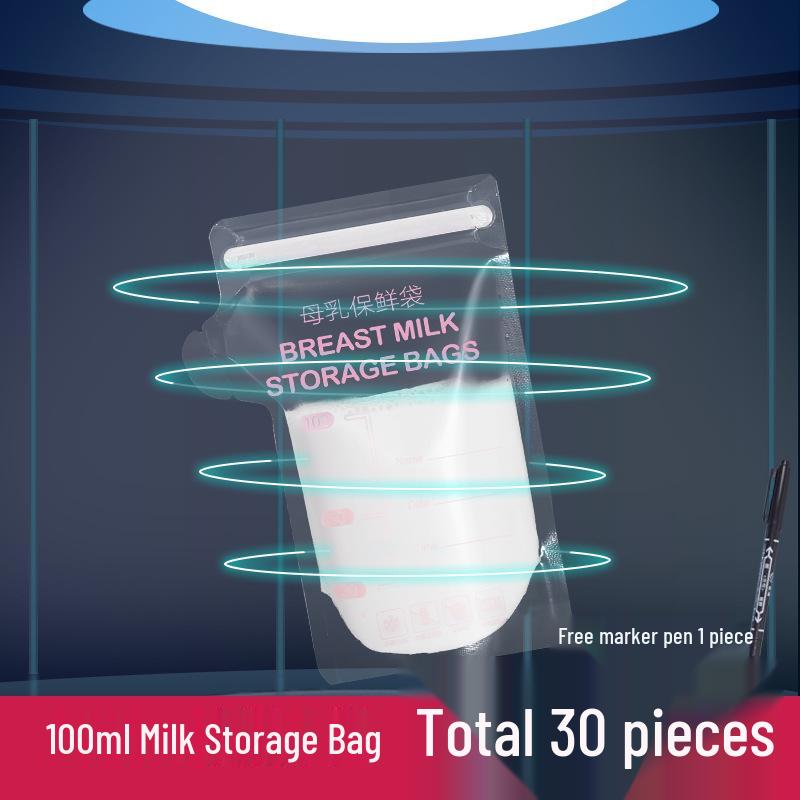 Breast Milk Storage Bags, 100ml, Disposable for Freezing and Preservation