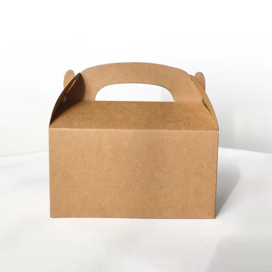 20pcs Christmas Handheld Cake Box Gift Packaging Box Baking Candy Box Party Supplies Holiday Present Storage Box for Small Gifts