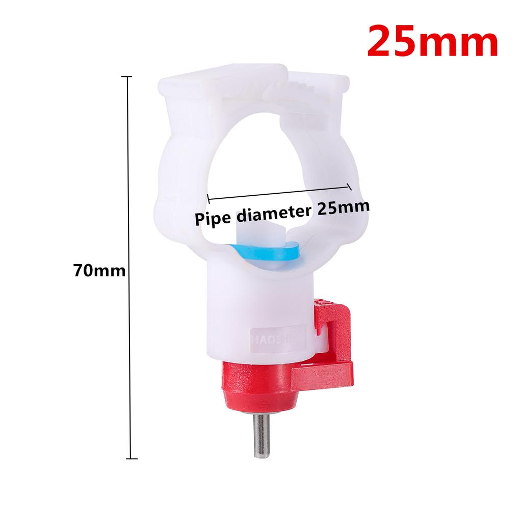 Automatic Chicken Water Nipple Drinker Bird Coop Feeder Chicken Red Waterer Hanging Cup Poultry Farm Drinker Poultry Tools 5 Pcs