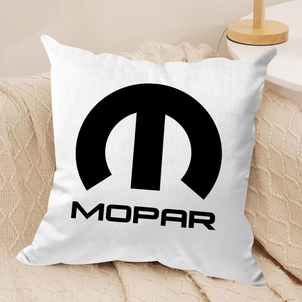 Klassische MMopar Kissenbezüge Kurzer Plüsch Beidseitiger Druck Quadratische Dekokissen für Sofa Zuhause