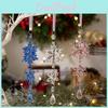 Acrylic Christmas Snowflake Ornament Double Layer Ice Crystal For Holiday Decor