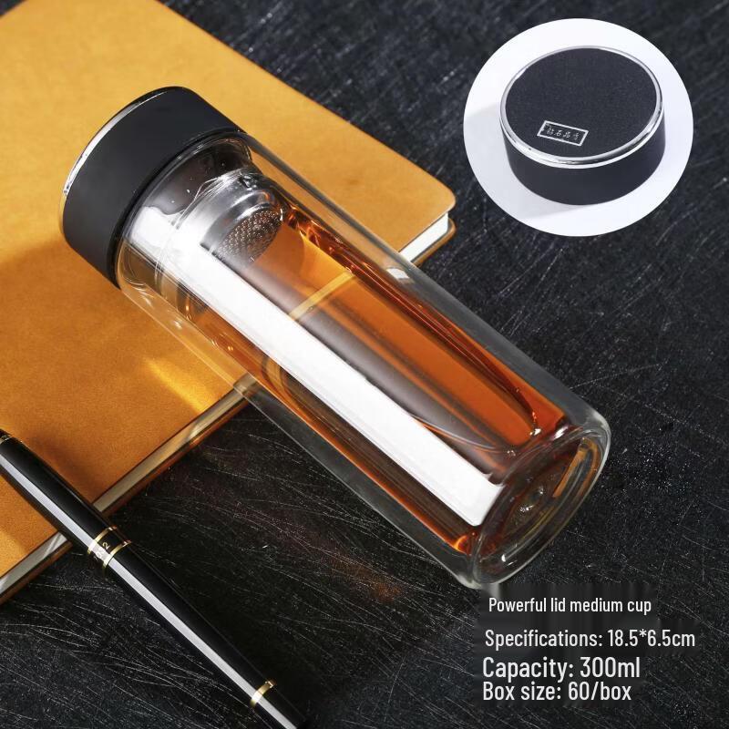 

Shangqi Double-Layer Borosilicate Glass Water Bottle