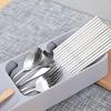 5-Compartment Cutlery Box Flatware Holder with Drainage Kitchen Utensil Drawer Organizer Cutlery Holder for Spoons Knives Forks
